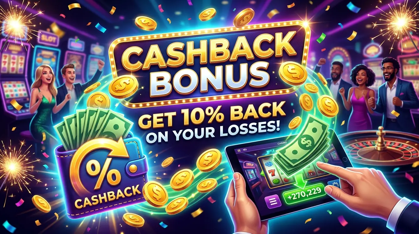 Spinz casino cashback-bonus